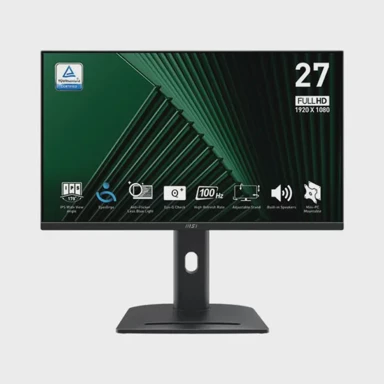 MSI Monitor PRO MP275PG PerfectEdge, 27", IPS, FHD, 100 Hz, pivot/tilt/swivel/height, crni